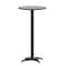 Flash Furniture 23.5 in L, 23.5 in W, 43.5 in H, Aluminum, Plastic, Stainless Steel Top, Black TLH-059B-BK-GG - alternate 6